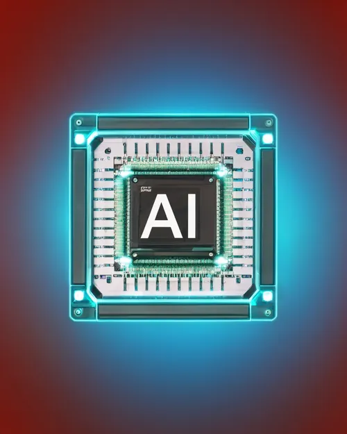 AI Microchip Design FREE Stock Photo, AI,  microchip,  technology picture