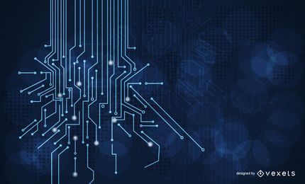 Free Blue Tech Lines Glowing Circuit Background stock image to download Blue Tech Lines Glowing Circuit Background FREE Stock Vector, circuit, ai technology, illustration picture