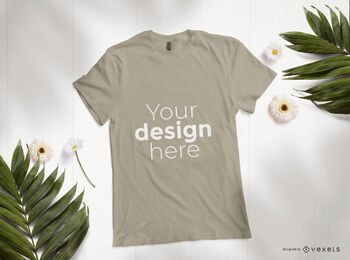 Floral Tee Mockup Comp FREE Stock Psd, mockup, t-shirt, tshirt picture
