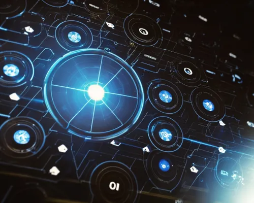 Futuristic Digital Interface FREE Stock Photo, futuristic, abstract, pattern picture