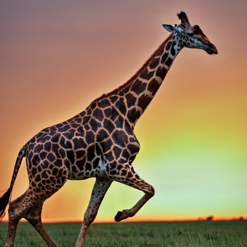 Free Giraffe at Sunset stock image to download Giraffe at Sunset FREE Stock Photo, giraffe, sunset, wildlife picture