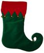 Christmas stocking with bells FREE Stock Photo, santa, christmas, indoor picture