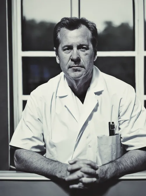 Serious Doctor Portrait FREE Stock Photo, doctor,  portrait,  healthcare picture