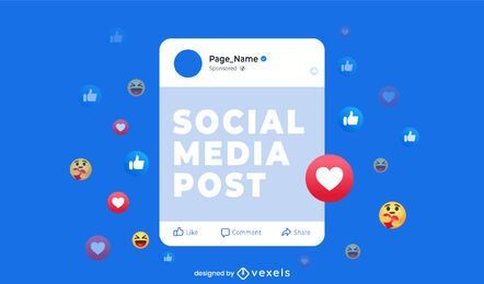 Free SocialPost Light stock image to download SocialPost Light FREE Stock Psd, social-media, interface, post picture