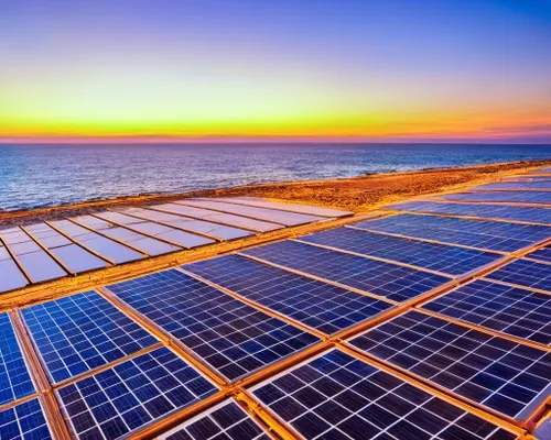 Free Solar Panels at Sunset stock image to download Solar Panels at Sunset FREE Stock Photo, solar, panels, sunset picture
