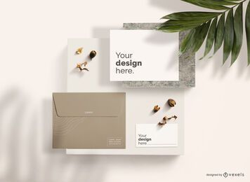Top View Business Stationery Mockup Composition FREE Stock Psd, mockup, stationery, brand picture